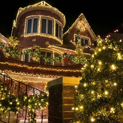 500 led zutih svetiljki svecani efekat za kucu