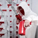 money gun pistolj za party proslave i igru