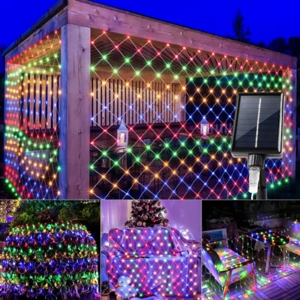 solarne led mrezaste lampice za dekoraciju baste