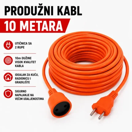 siguran produzni kabl 10m za kucu radionicu i dvoriste