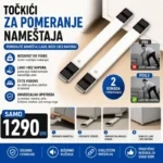 Podesivi točkići za nameštaj